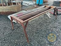 Double cattle meal trough - 2