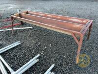 Double cattle meal trough - 4