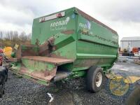 Keenan 340 rear discharge diet feeder relined & checked by Keenan, can feed both sides at same time, with shaft - 10