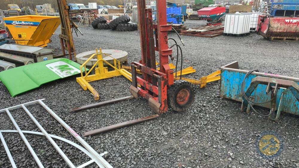 Forklift for back of tractor