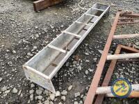 6ft galvanised feed trough