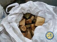 3x tote bags of ash firewood - 2