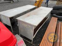 8ft Sheep hayrack with double trough - 2