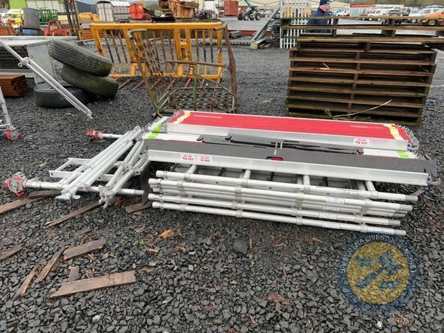 Complete 8x4 scaffolding tower 6m high