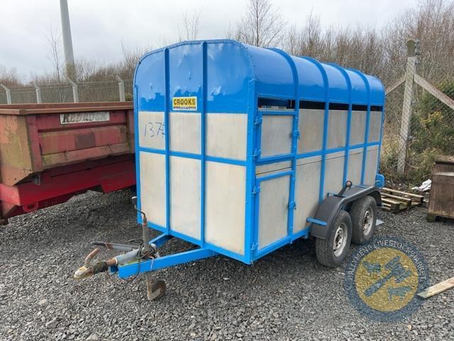 Crooks 10x5 Sheep/ cattle Trailer | Large Plant & Machinery Sale ...