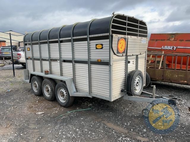 14ft Tri Axle Porter Livestock Trailer, brakes & lights working