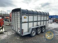 14ft Tri Axle Porter Livestock Trailer, brakes & lights working - 3