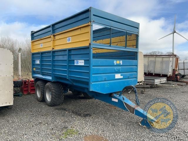 Kane Silage trailer 12 ton complete with grain door