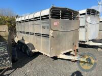 Hudson 14ft x6 Triaxle livestock trailer c/w decks