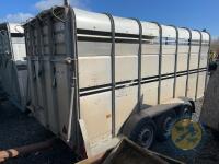Hudson 14ft x6 Triaxle livestock trailer c/w decks - 8
