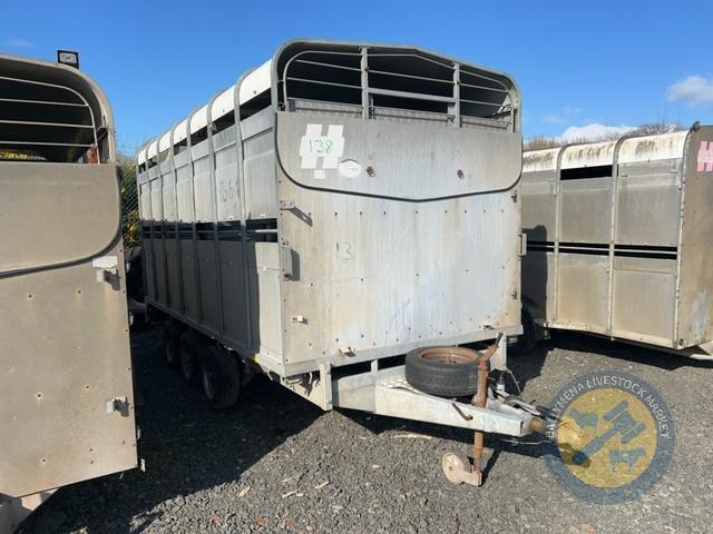 Hudson 14ft cattle trailer with decks