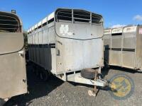 Hudson 14ft cattle trailer with decks
