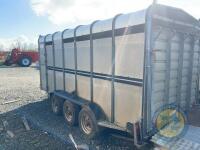 14ft x6 Hudson Cattle trailer with cattle gate with spare wheel - 5
