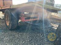 12x7 tractor tipping trailer with 3ft bale extension - 6