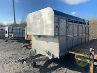 14ft Graham Edwards tri axle trailer with decks, lights & brakes - 3