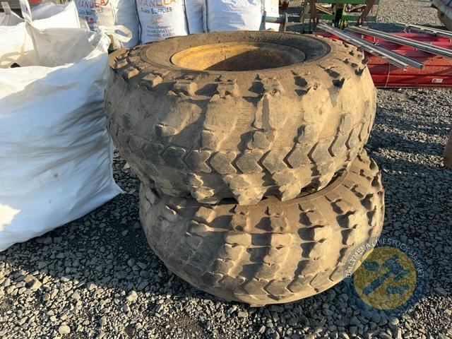2x wheels complete with tyres 1300x550