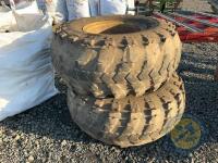 2x wheels complete with tyres 1300x550