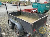 Tandem axle wheel trailer (Black) - 3