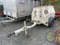 White compressor trailer