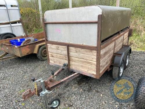 8x4 Dual purpose trailer removable roof