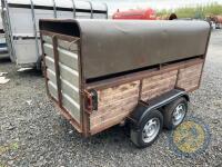8x4 Dual purpose trailer removable roof - 5