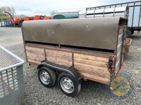 8x4 Dual purpose trailer removable roof - 8