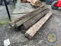 10x railway sleepers