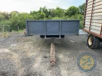 Single axle bale trailer with new floor & crossmembers (Grey) - 2