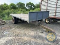 Single axle bale trailer with new floor & crossmembers (Grey) - 3