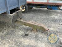 Single axle bale trailer with new floor & crossmembers (Grey) - 4