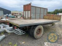 Single axle bale trailer with new floor & crossmembers (Grey) - 6