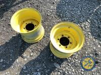 2x 400-17 6 stud trailer rims - 2