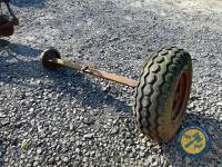 1 wheeled axle of fraser trailer - 4