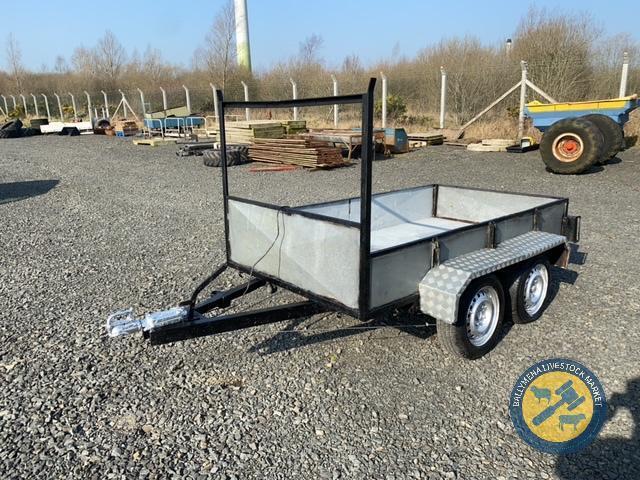 8x4 tandem axle galvanised trailer, brakes & lights working