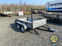 8x4 tandem axle galvanised trailer, brakes & lights working - 3