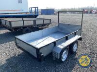 8x4 tandem axle galvanised trailer, brakes & lights working - 5