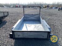 8x4 tandem axle galvanised trailer, brakes & lights working - 6