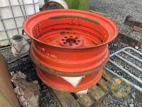 2 Steel rims 12x36 complete with centres - 3