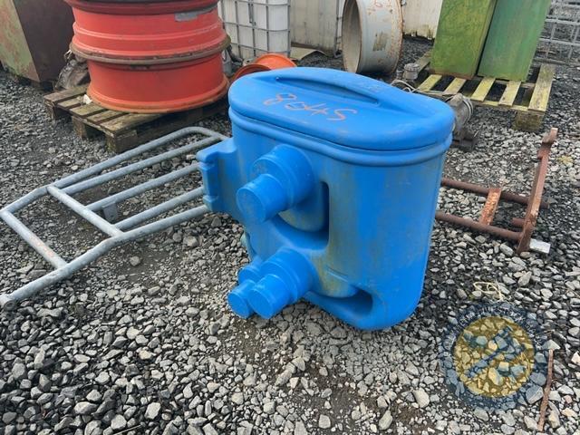 Blue water tank