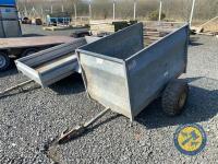 5x3 quad sheep trailer single axle quad wheels
