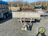 16ft indespension tandem axle flat bed trailer - 2