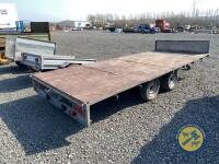 16ft indespension tandem axle flat bed trailer - 6