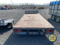 16ft indespension tandem axle flat bed trailer - 7