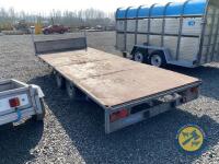 16ft indespension tandem axle flat bed trailer - 8