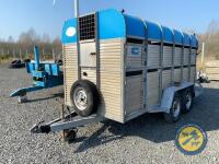 Porter 13x5'9" cattle trailer spare wheel, dividing gate, lights working