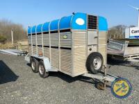 Porter 13x5'9" cattle trailer spare wheel, dividing gate, lights working - 3
