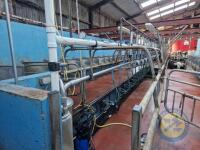 12/24 Fullwood swing over point milking parlour complete with ACR and metres milk pump, vacumn pump, tube cooler, 24x feeders, 2x air gates (collection to be arranged with seller at farm, Co. Antrim) - 2