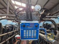 12/24 Fullwood swing over point milking parlour complete with ACR and metres milk pump, vacumn pump, tube cooler, 24x feeders, 2x air gates (collection to be arranged with seller at farm, Co. Antrim) - 8
