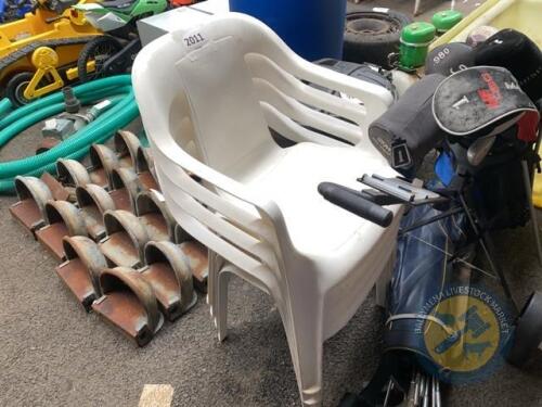 4 garden seats PVC