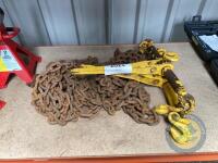 2 sets 18ft chains & tigheners - 2